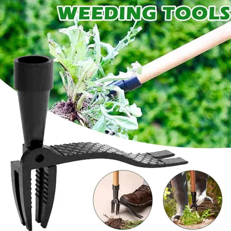 1PCS Stand up Weed Puller Tool with Screw Holes Portable Weeding Head Replacement Gardening Digging Weeder Removal Accessory