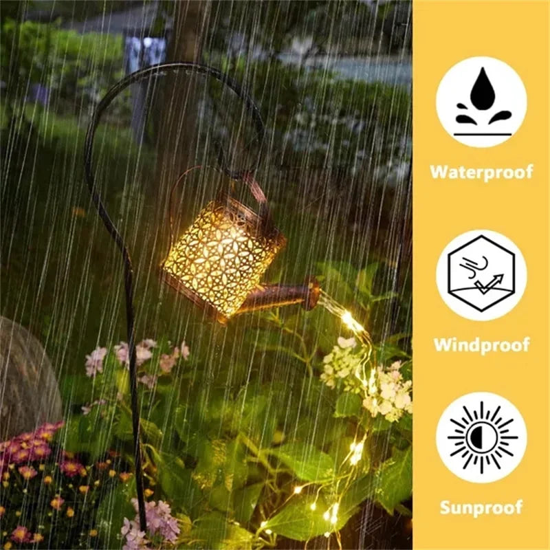 Star Shower Garden Lamp shops Decoration Waterproof Fairy Solar Light