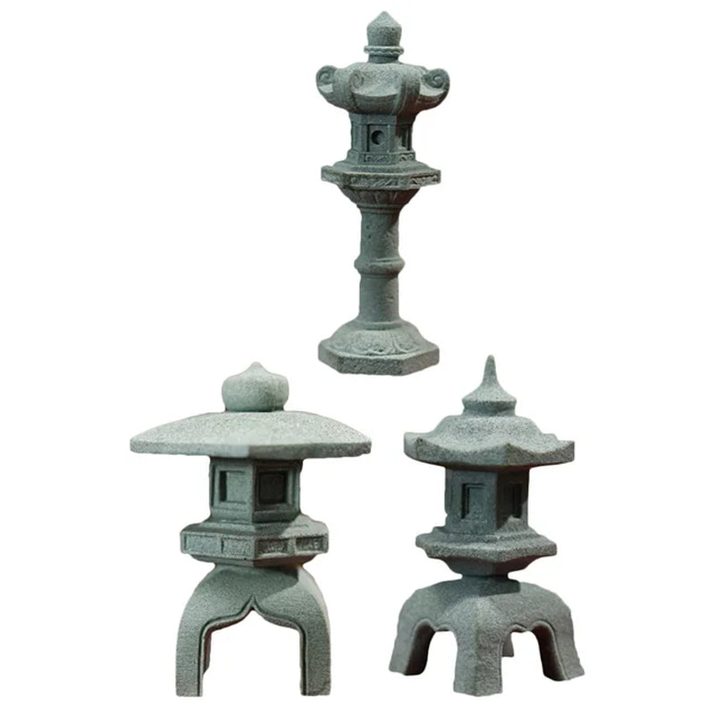 Pavilions Lantern Statue Accessories Pavilion Decor Garden Decoration Tiny Pavilions Lantern Statue Zen Style Pavilion Adornment