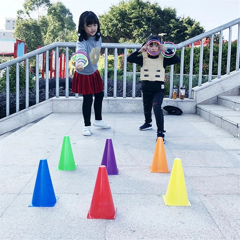 Children'S Fun Ring Throwing Game Outdoor Throwing Plastic Circle Parent-Child Interactive Competition Kids Sense Training