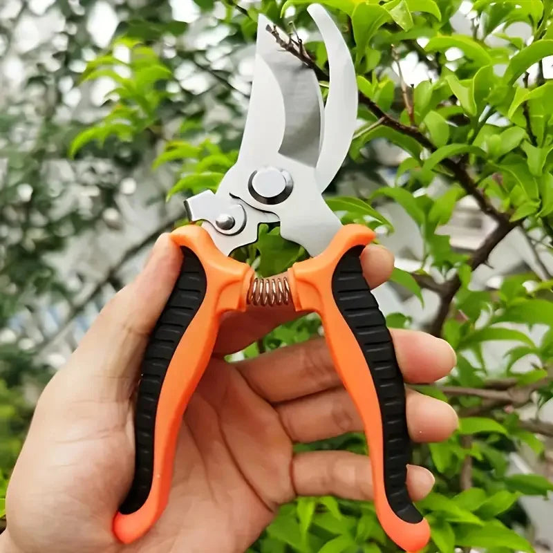 Garden Pruning Shears Fruit Tree Flower Pruning Scissors Multifunctional Stainless Steel Branch Shears Household Garden Supplies