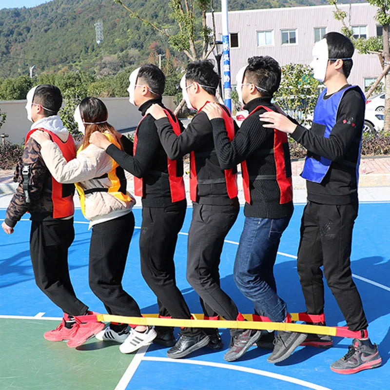 Outdoor Games Team Building Legged Race Bands for Adults Kids Cooperative Fun Sports Entertainment Giant Footsteps Carnival