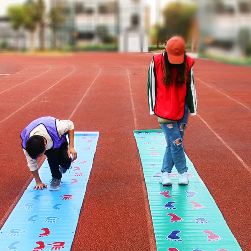 Team Building Outdoor Games Adults Kids Hand Feet Mat Climb and Jump Sensory Integration Toys Juguetes Divertidos