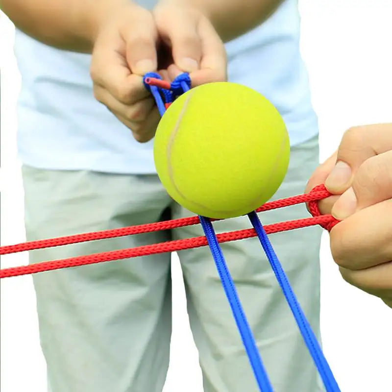 Teamwork Game Pull Rope Track Catch the Ball Team Building Game Parent-Child Interaction Multiplayer Collaboration Outdoor Sport