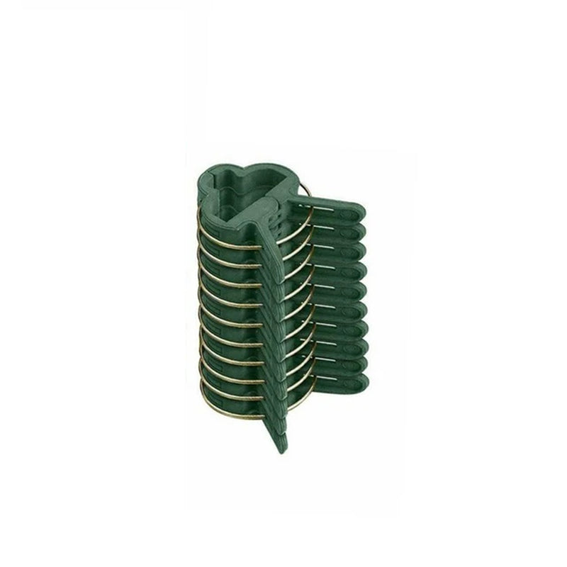 10Pcs Green Garden Plant Fixed Clips for Greenhous Vegetables Flowers Stem Vines Grape Clamp Support Straighten Stems